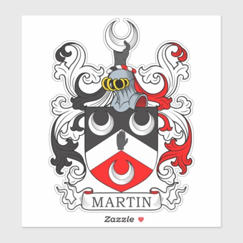 Martin Family Crest Sticker