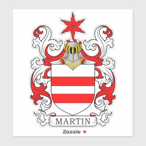 Martin Family Crest Sticker