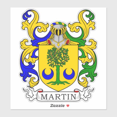 Martin Family Crest Sticker