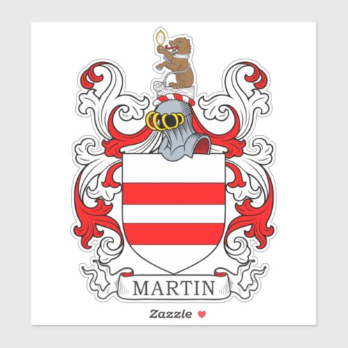 Martin Family Crest Sticker