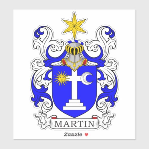 Martin Family Crest Sticker