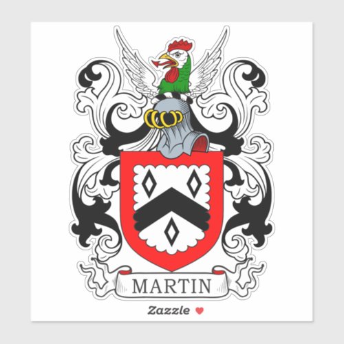 Martin Family Crest Sticker