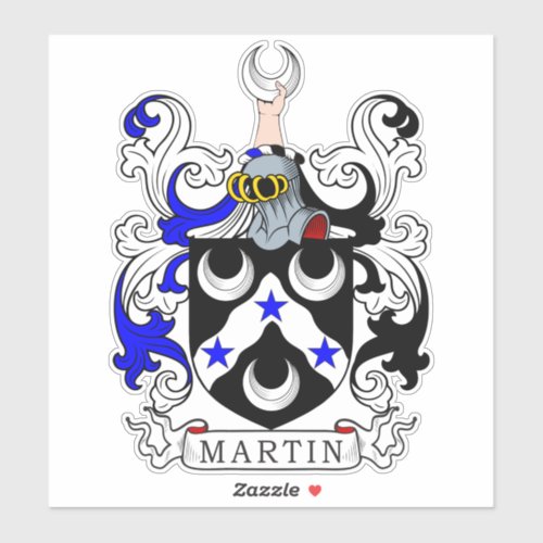 Martin Family Crest Sticker