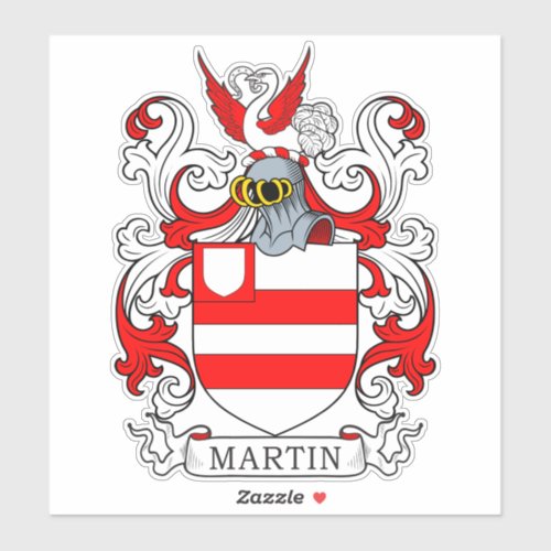 Martin Family Crest Sticker