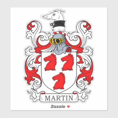 Martin Family Crest Sticker