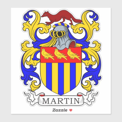 Martin Family Crest Sticker