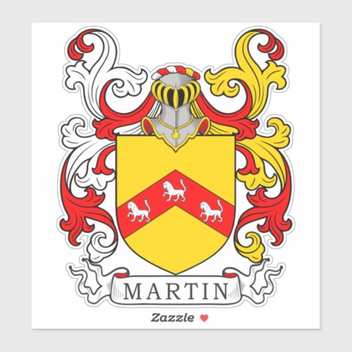 Martin Family Crest Sticker