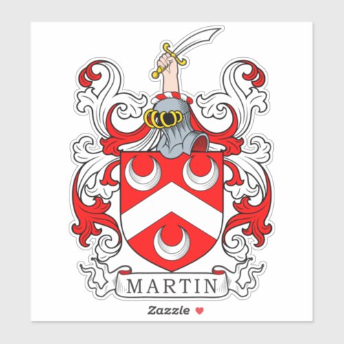 Martin Family Crest Sticker