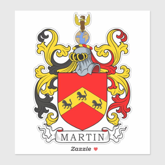 Martin Family Crest Sticker (Sheet)