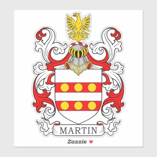 Martin Family Crest Sticker