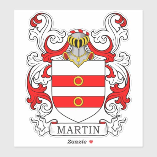 Martin Family Crest Sticker