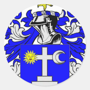 Martin (Irish) Coat of Arms Classic Round Sticker