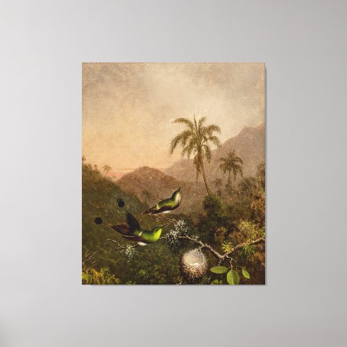 MARTIN JHEADE _ Two Green_Breasted Hummingbirds _ Canvas Print