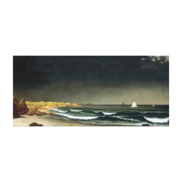 Martin Johnson Heade Approaching Storm Beach Canvas Print Martin Johnson Heade Approaching Storm Beach Canvas Print