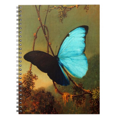 Martin Johnson Heade Blue Morpho Butterfly Notebook