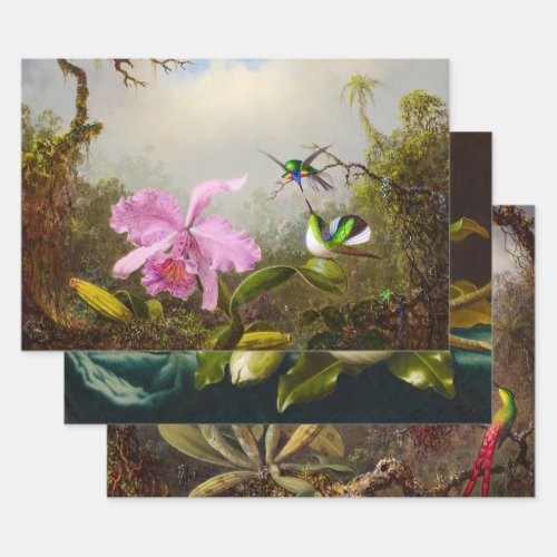 Martin Johnson Heade Collection Decoupage Wrapping Paper Sheets