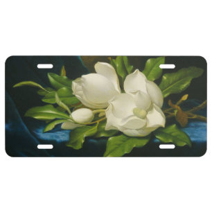 Martin Johnson Heade - Giant Magnolias License Plate