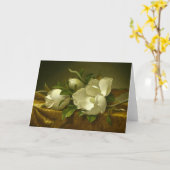 Martin Johnson Heade - Magnolias on Gold Velvet Card | Zazzle