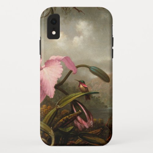 Martin Johnson Heade _ Orchid And Hummingbird iPhone XR Case