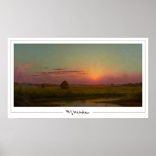 Martin Johnson Heade Zedign Art Poster #42 (Front)