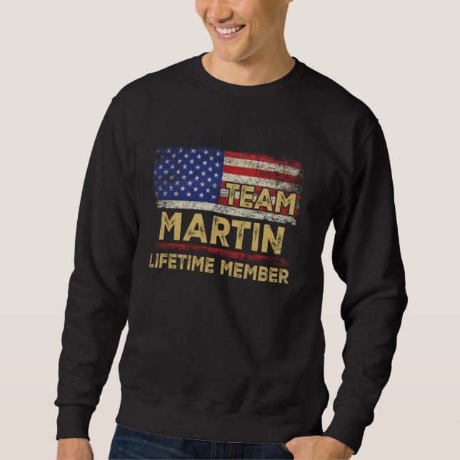 Martin Last Name Shirt Team Martin Lifetime Member (Front)
