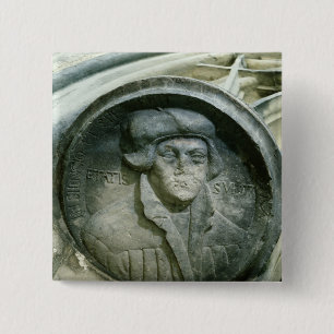 Martin Luther aged 57 with the Luther's Rose Pinback Button