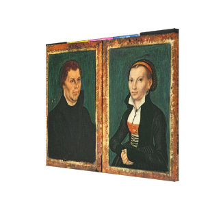 Martin Luther Canvas Art Prints Zazzle Martin Luther Katharina Von Bora C 1526 Canvas Print