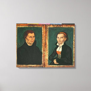 Martin Luther, Katharina von Bora, c.1526 Canvas Print