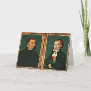 Martin Luther, Katharina von Bora, c.1526 Card