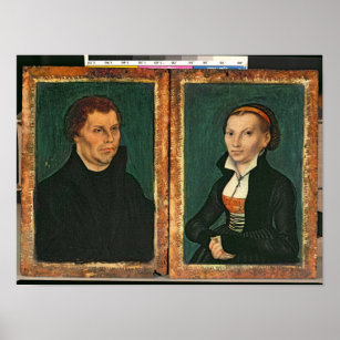 Lucas Cranach Posters Photo Prints Zazzle Martin Luther Katharina Von Bora C 1526 Poster
