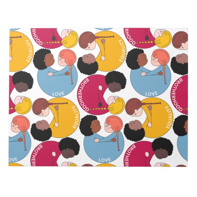 Martin Luther King day, fraternity and equality Notepad (Front)