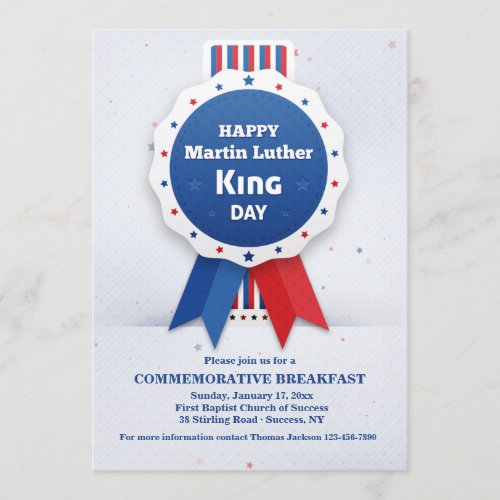 Martin Luther King Ribbon Invitation Martin Luther King Ribbon Invitation