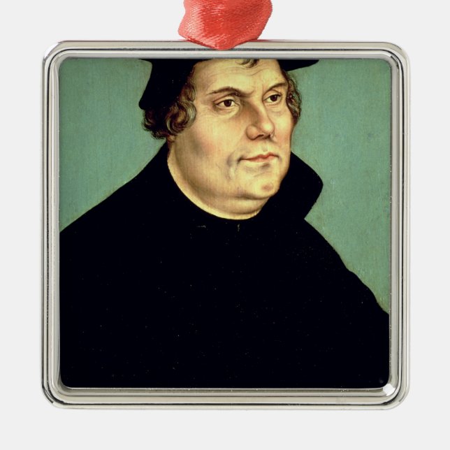 Martin Luther Metal Ornament (Front)