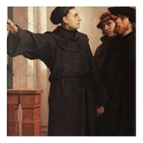 Martin Luther Nailing 95 Theses Acrylic Print