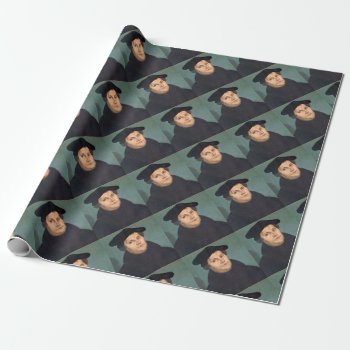 Martin Luther Protestant Reformation Wrapping Paper by ProfessionalDesigner at Zazzle