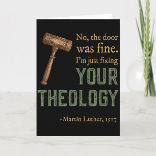 Martin Luther Reformed Christian Reformation Day Card