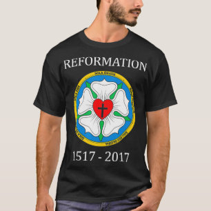 Martin Luther Rose The Five Solas Protestant T-Shirt