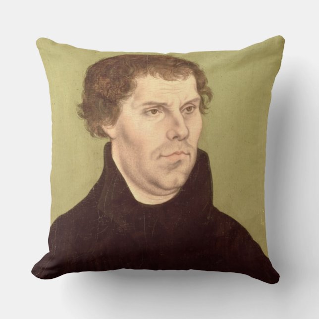 Martin Luther Throw Pillow (Front)