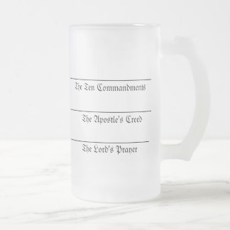 Martin Luther's Drinking Glass Frosted Glass Beer Mug