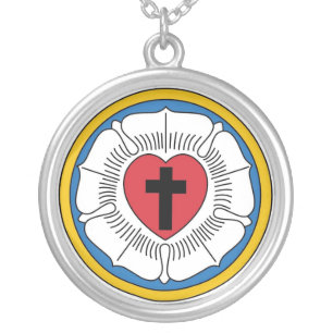 Martin Luther's Seal Silver Plated Necklace