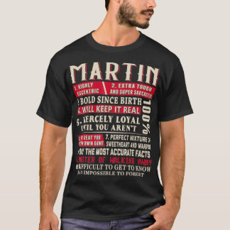 Martin Name Gift Martin Martin Surname T-Shirt