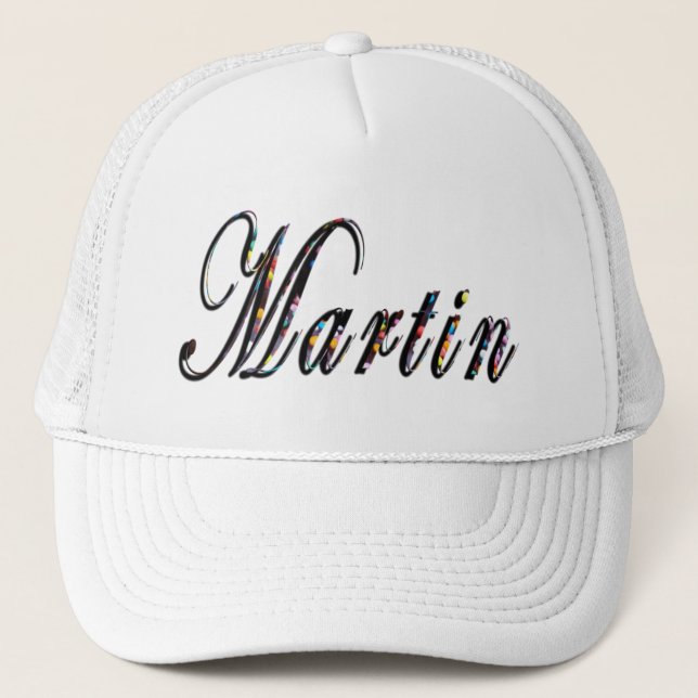Martin Name Logo, Trucker Hat (Front)