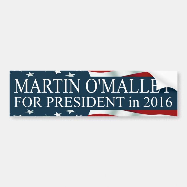 Martin O'Malley for President 2016 Bumper Sticker (Front)