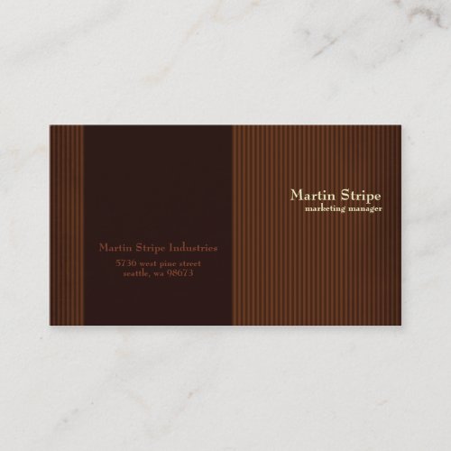 Martin Stripe Business Cards