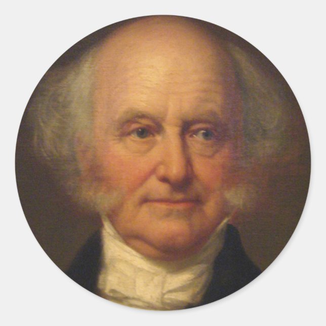 Martin Van Buren 8th President Classic Round Sticker (Front)