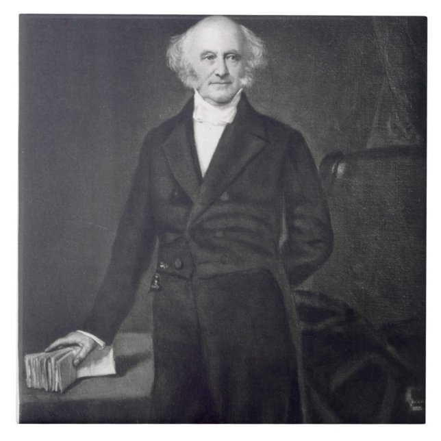 Martin Van Buren, 8th President of the United Stat Ceramic Tile (Front)