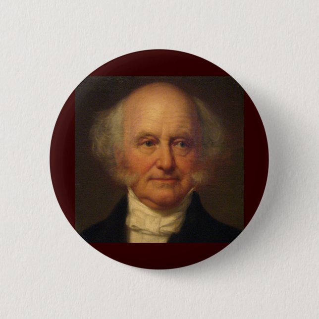 Martin Van Buren 8th President Pinback Button (Front)
