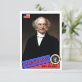 Martin Van Buren Baseball Card (Standing Front)