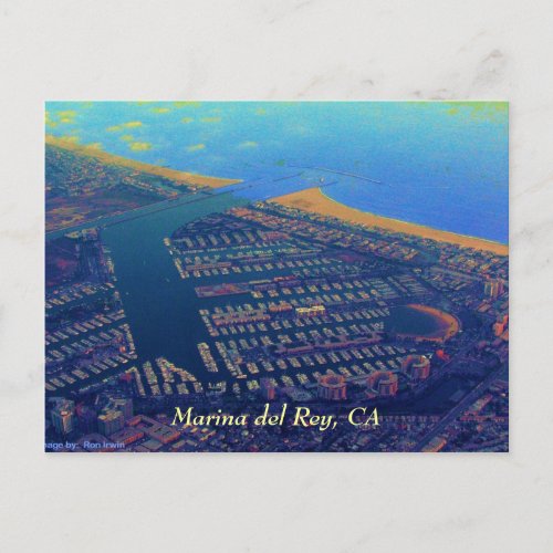 Martina del Rey Marina del Rey CA Postcard