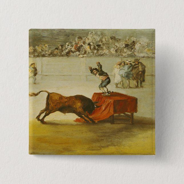 Martincho's Other Folly in the Bull Ring Pinback Button (Front)